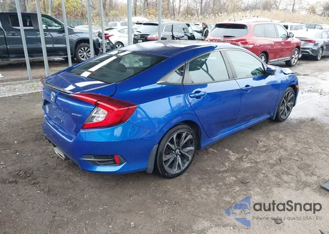 2019 Honda Civic Sport из США, поврежденный, VIN 2HGFC2F86KH575505